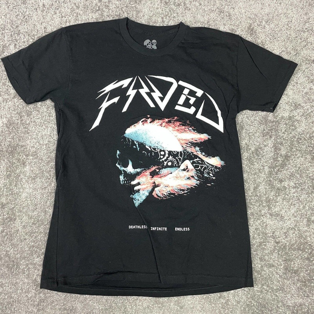 Faded Youth Shirt Mens Small Black Deathless Infinite Endless